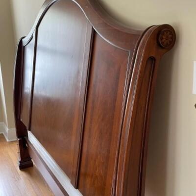 King wood bed frame 