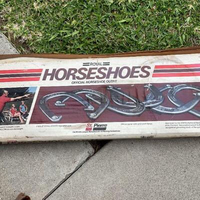 Lot 213  Regulation Horse Shoe Pitch Game