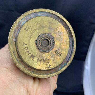 Vintage Bofors WWII 40mm Shell Casing