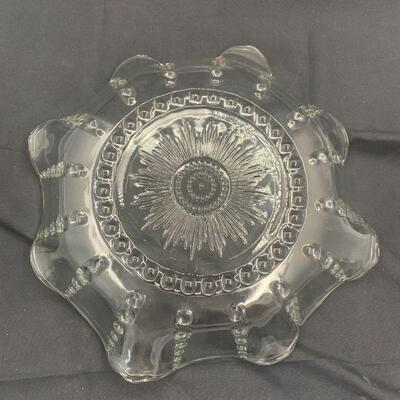 Vintage Federal Columbia Glass Salad Bowl