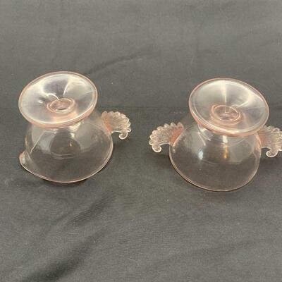 Westmoreland Glass Co. Pink Depression Glass Creamer And Sugar Bowl