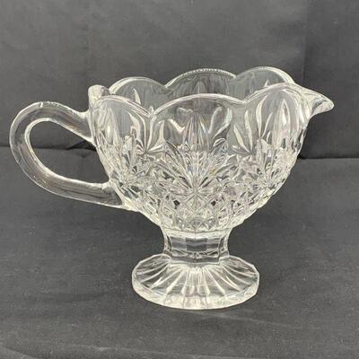 Vintage Godinger Shannon Pineapple Crystal Gravy Boat Dish