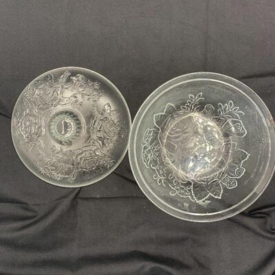 Vintage Firna Indonesia Pressed Glass Bowl With lid