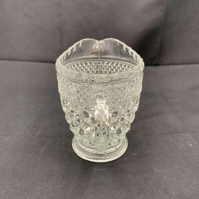 Vintage Anchor Hocking Wexford Cut Glass Creamer