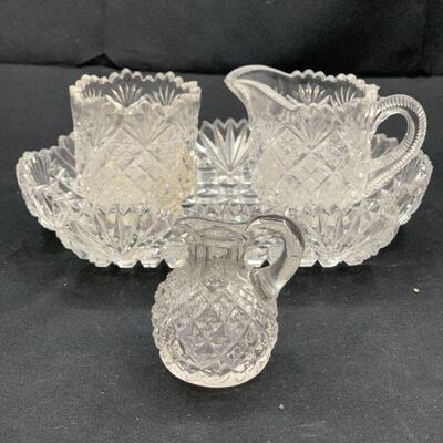 Rare Mini Deep Cut Sugar & Cream Set + Tray
Additional Mini Creamer & Sugar Bowl