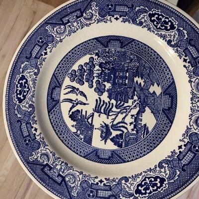 Vintage Blue Willow Ware by Royal China Dinner Set.  