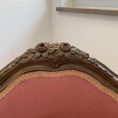 Vintage Wingchair, Carved Music & Figure Motifs