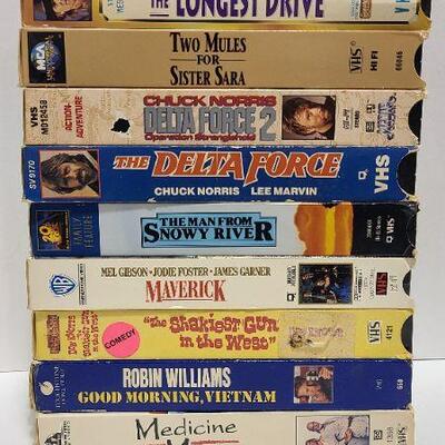 10 Assorted VHS movies (Opened)- Item #360