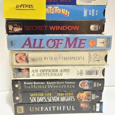 10 Assorted VHS movies (Opened)- Item #362