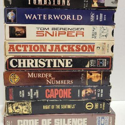 10 Assorted VHS movies (Opened)- Item #363
