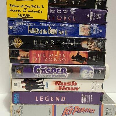 10 Assorted VHS movies (Opened)- Item #364