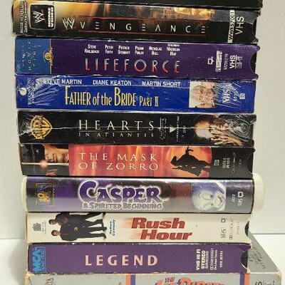 10 Assorted VHS movies (Opened)- Item #364