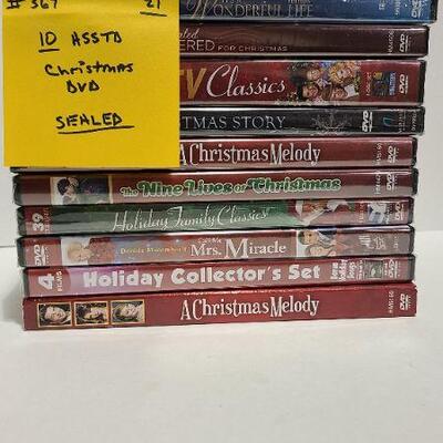 10 Assorted Christmas DVDs (Sealed)-Item #367