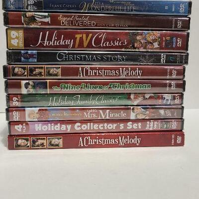 10 Assorted Christmas DVDs (Sealed)-Item #367
