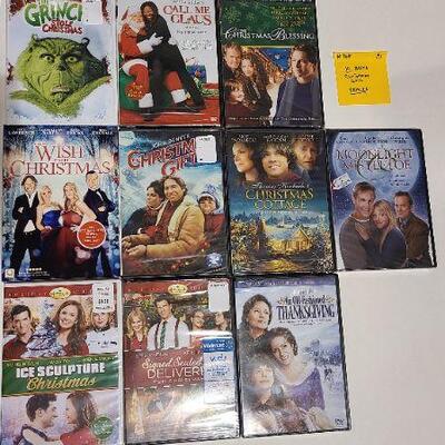 10 Assorted Christmas DVDs (Sealed)-Item #368