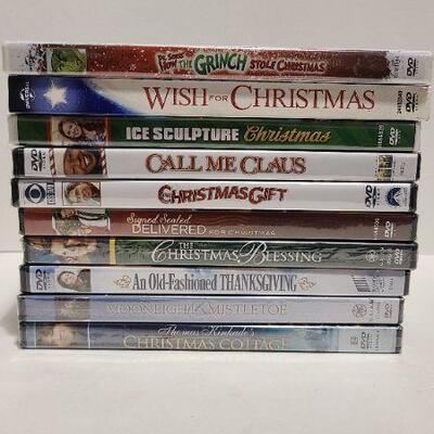 10 Assorted Christmas DVDs (Sealed)-Item #368