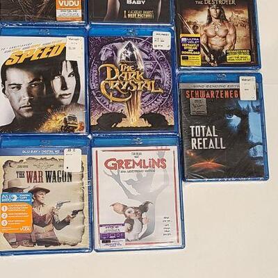 8 Assorted Blu-rays (Sealed)- Item #370