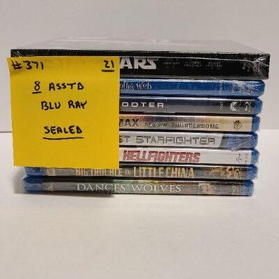 8 Assorted Blu-rays (Sealed)- Item #371