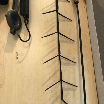 Antique Cast Iron Fire Cooking Kitchen Tools Set