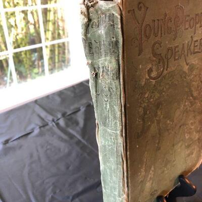 Antique 1895 Young People's Speaker Book Henry Davenport Northrop Embellished with Photographic Engravings
