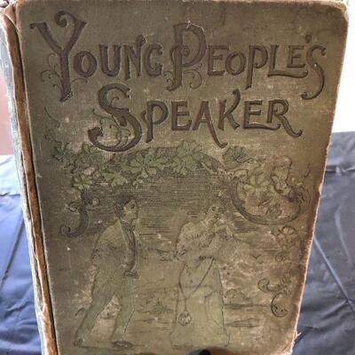 Antique 1895 Young People's Speaker Book Henry Davenport Northrop Embellished with Photographic Engravings