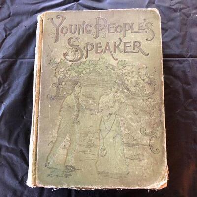 Antique 1895 Young People's Speaker Book Henry Davenport Northrop Embellished with Photographic Engravings