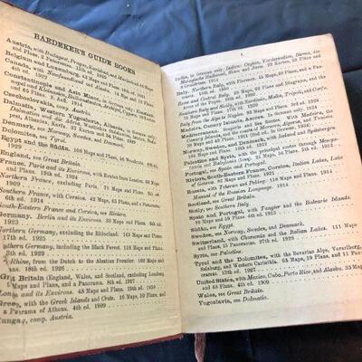 1928 Baedeker's Italy from the Alps to Naples Antique Book Karl Baedeker