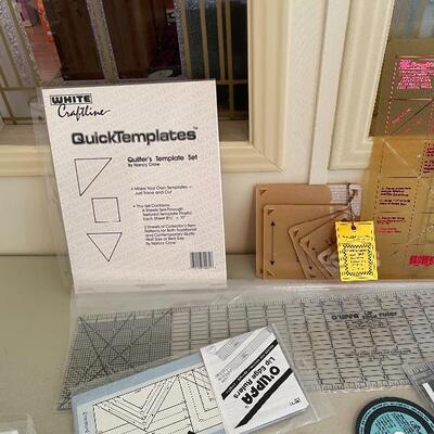 Assortment of quilting suoplies