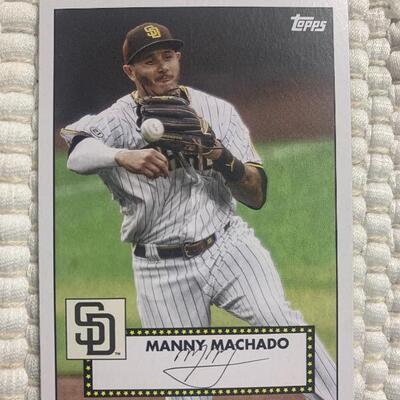 Signed Manny Machado card