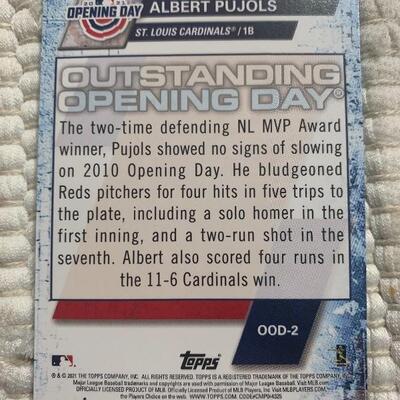 Albert Pujols card 