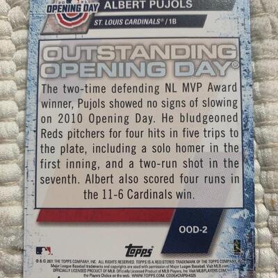 Albert Pujols card 