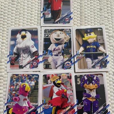 MLB Mascot card lot 