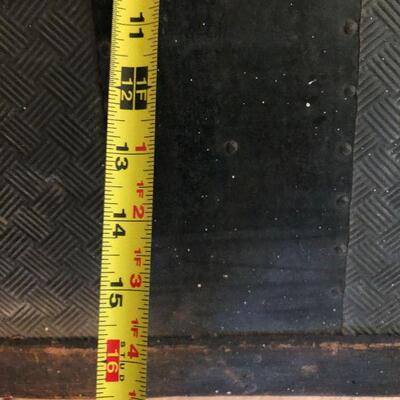 Antique Grey and Black Steamer Trunk