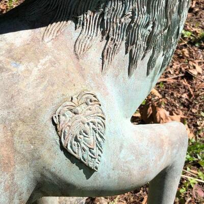 Beautiful Metal Buck Deer Yard Statue 52 Inches Tall