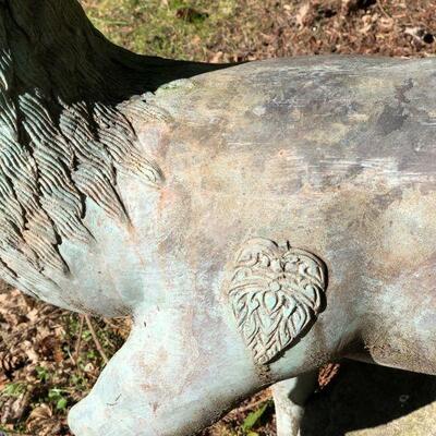 Beautiful Metal Doe Deer Yard Statue