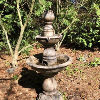 Beautiful Outdoor Garden Two Tier Fountain 57 Inches Tall