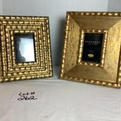 Q262 Two Hand-Crafted Italian Wood Moulding Frames 