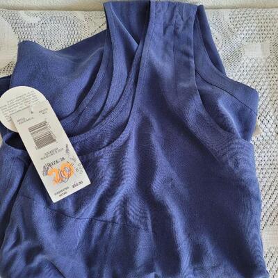 Lot 15: (4) New Tank Tops (2 silk & 2 Cotton)