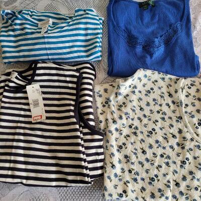 Lot 16: Ladies (3) Tank Tops and (1) Short Sleeve Shirt