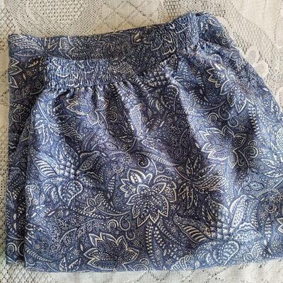 Lot 19: (2) Shorts and Tops Sets (1 silk and 1 cotton)