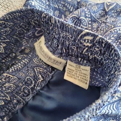 Lot 19: (2) Shorts and Tops Sets (1 silk and 1 cotton)