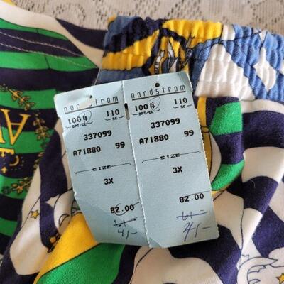 Lot 19: (2) Shorts and Tops Sets (1 silk and 1 cotton)