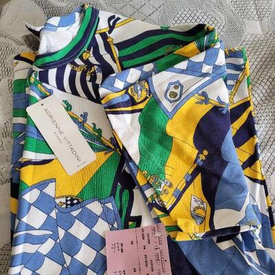 Lot 19: (2) Shorts and Tops Sets (1 silk and 1 cotton)