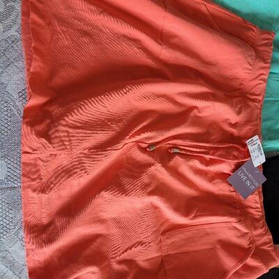 Lot 20: New Skorts and Denim Skirt
