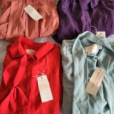 Lot 22: New PENDLETON Ladies Silk Long Sleeve Shirts
