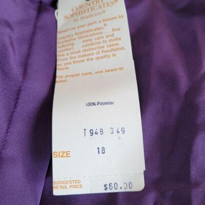 Lot 22: New PENDLETON Ladies Silk Long Sleeve Shirts