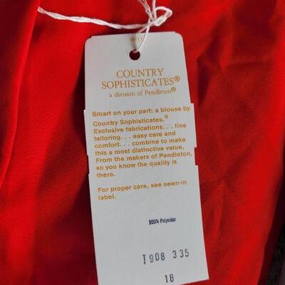 Lot 22: New PENDLETON Ladies Silk Long Sleeve Shirts