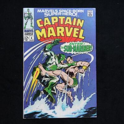 Captain Marvel #4 (1968,Marvel)  6.5 FN+