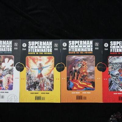 Superman Vs Terminator Lot containing 4 issues. (1999,Dark Horse)  9.0 VF/NM