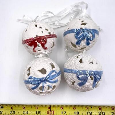 WEDGWOOD JASPERWARE â€œ12 DAYS OF CHRISTMASâ€ ORNAMENTS
